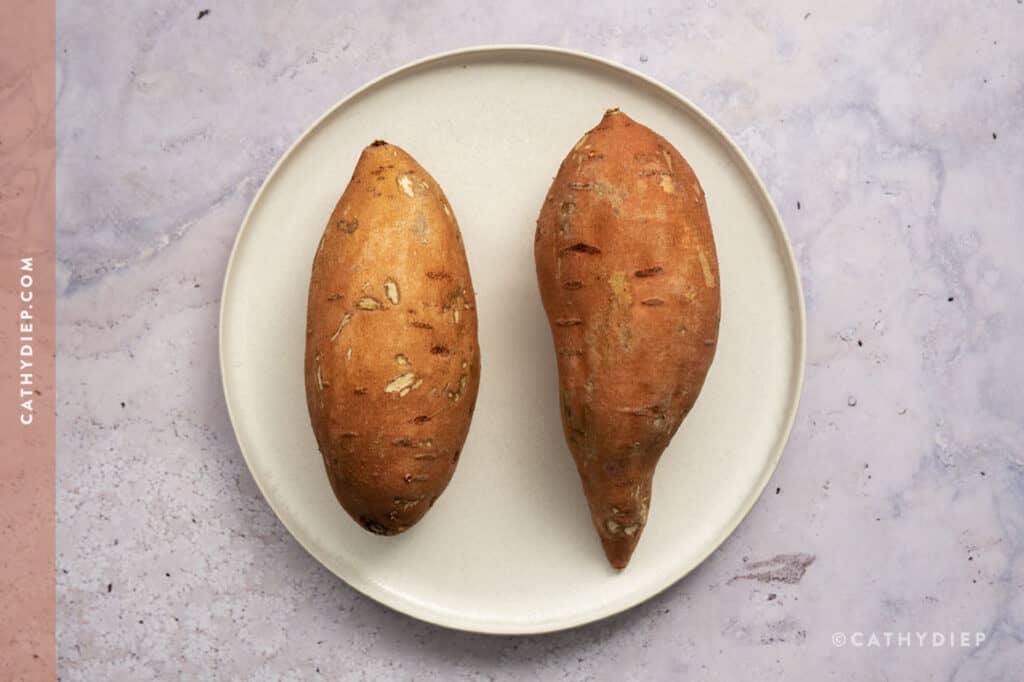 how to cook a baked sweet potato