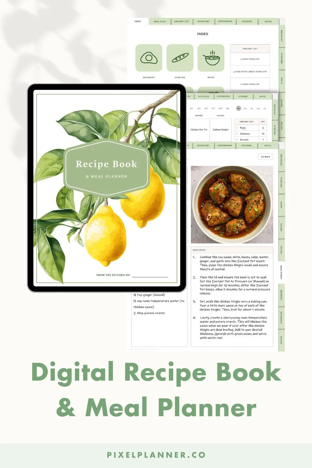 Digital Recipe Book and Meal Planner
